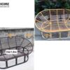 Ghế Papasan Đôi Khung Sắt Bọc Nhựa 1.6m GTG-23NK
