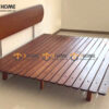 Giường Ngủ Gỗ Sồi Tự Nhiên Đầu Oval Bigo Màu Óc Chó GN-28SN