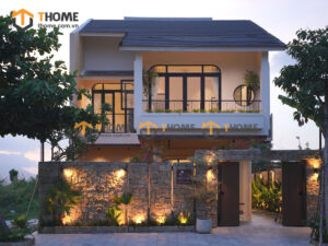 Hình Ảnh Thi Công Gỗ Sồi Tự Nhiên Biệt Thự Vịnh Mân Quang TTTC-42SN