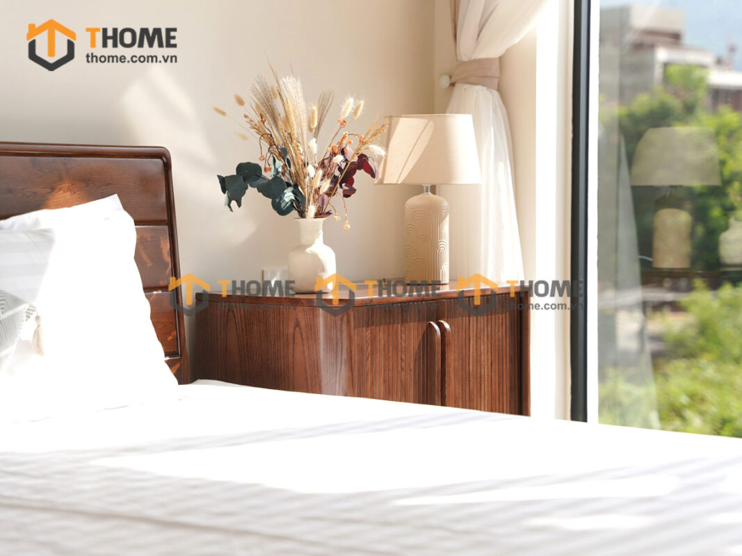 Hình Ảnh Thi Công Gỗ Sồi Tự Nhiên Biệt Thự Vịnh Mân Quang TTTC-42SN