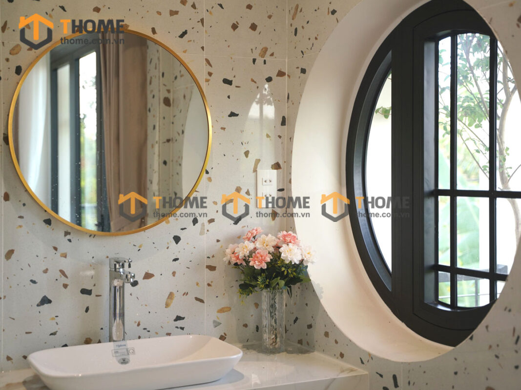 Hình Ảnh Thi Công Gỗ Sồi Tự Nhiên Biệt Thự Vịnh Mân Quang TTTC-42SN