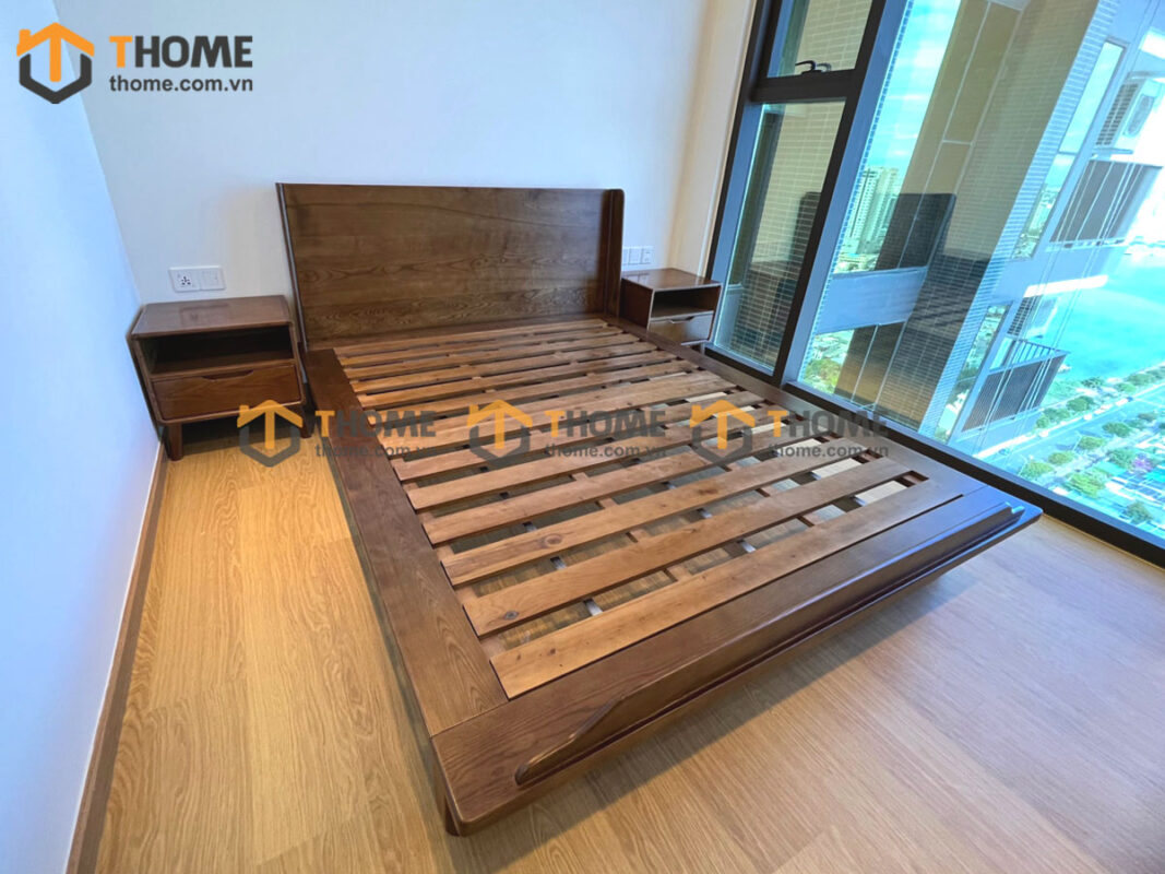 Hình Ảnh Thi Công Gỗ Sồi Tự Nhiên Nhà Cô Hương Căn Hộ Risemount Bạch Đằng TTTC-32SN