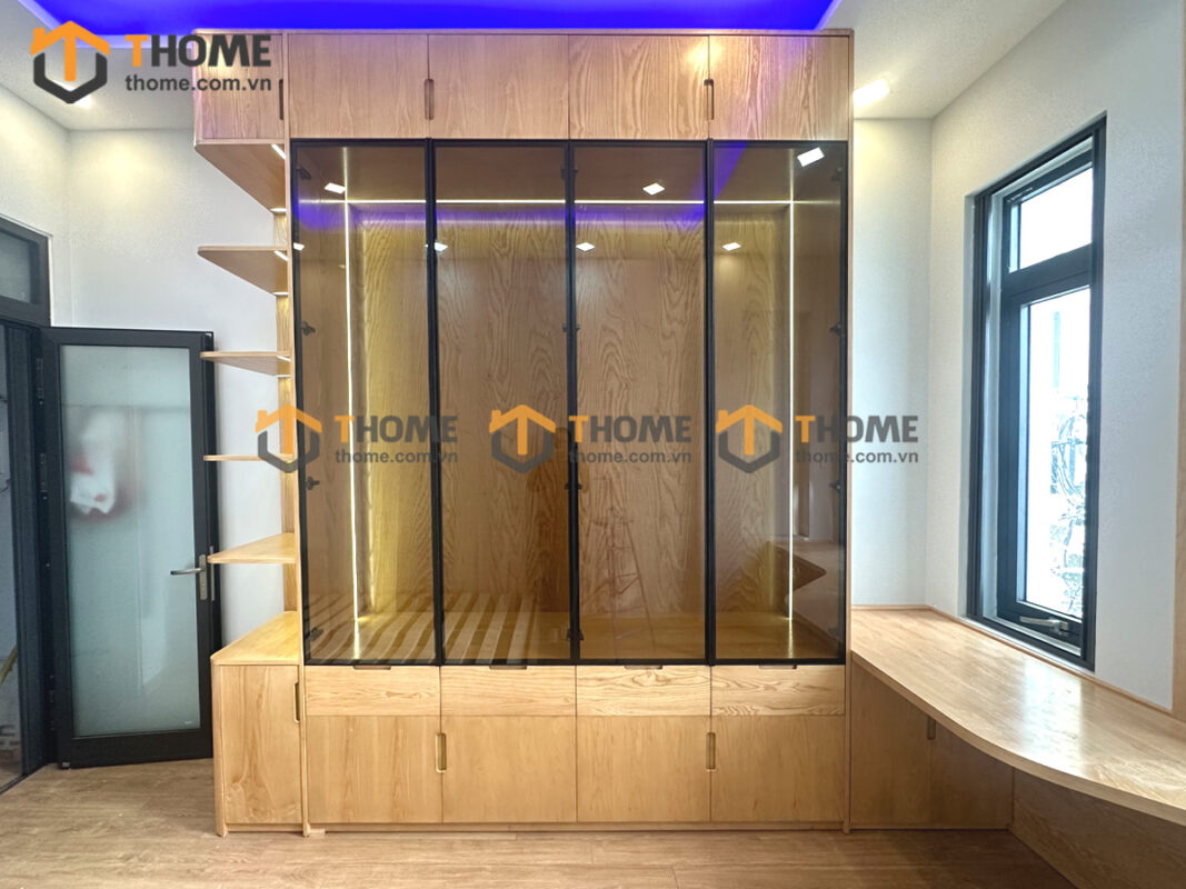 Hình Ảnh Thi Công Gỗ Sồi Tự Nhiên Nhà Chị Diệp Hải Châu TTTC-51SN