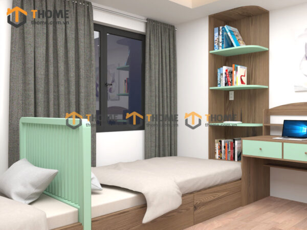 Hình Ảnh Thi Công Gỗ Sồi Tự Nhiên Nhà Chị Ly Hòa Cường TTTC-49SN