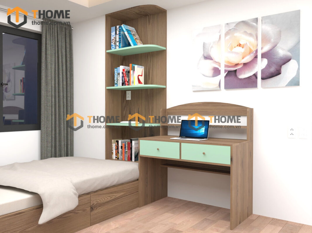 Hình Ảnh Thi Công Gỗ Sồi Tự Nhiên Nhà Chị Ly Hòa Cường TTTC-49SN