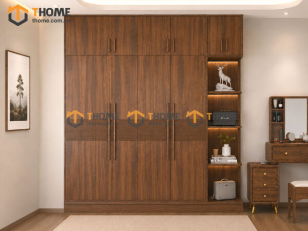 Bộ Phòng Ngủ Số 15 Gỗ Sồi Tự Nhiên Giường Nate Kín Chân TKPN-15SN