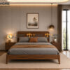 Bộ Phòng Ngủ Số 16 Gỗ Sồi Tự Nhiên Giường Nate TKPN-16SN