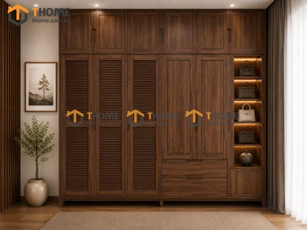 Bộ Phòng Ngủ Số 16 Gỗ Sồi Tự Nhiên Giường Nate TKPN-16SN
