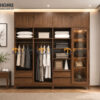 Bộ Phòng Ngủ Số 17 Gỗ Sồi Tự Nhiên Giường Hiroshima TKPN-17SN