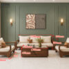 Sofa Gỗ Sồi Tự Nhiên BigBoss Chân Voi 4 Món Màu Óc Chó SFĐ-42SN