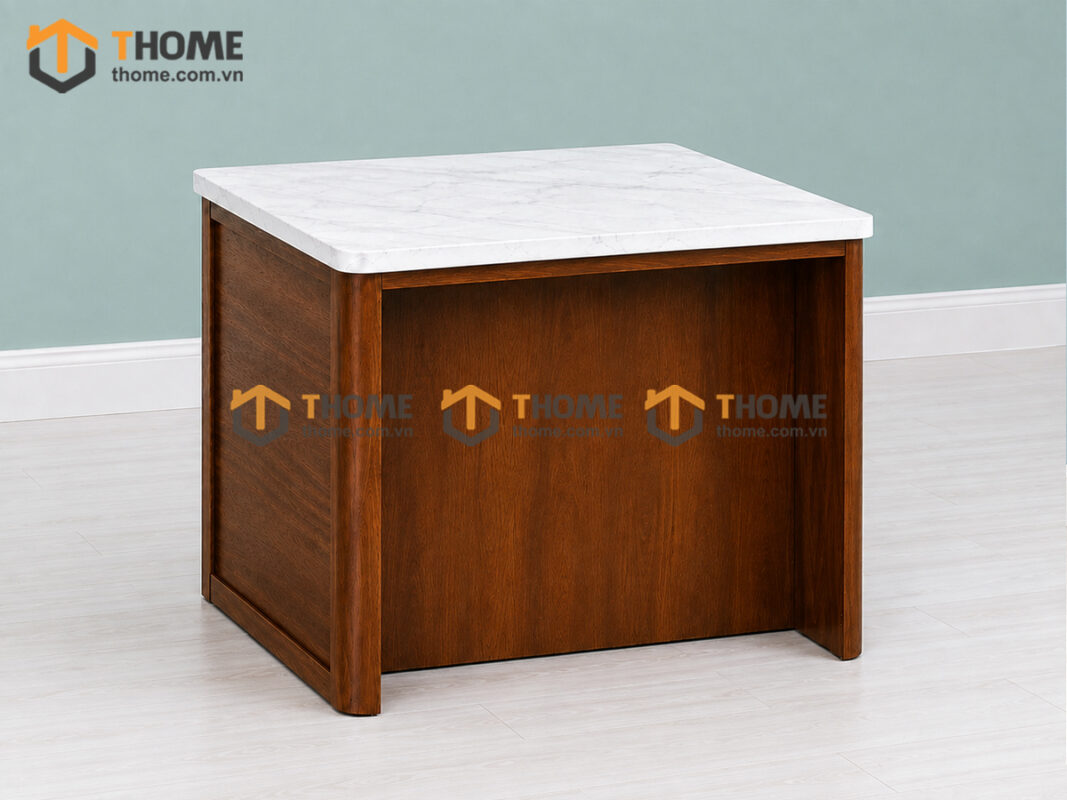 Bếp Đảo Gỗ Sồi Tự Nhiên Nova 1 Cánh 3 Hộc Kéo BD-05SN