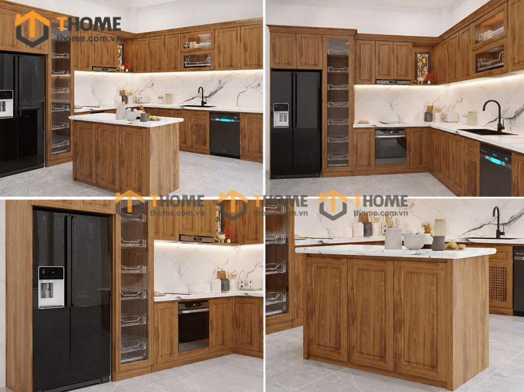 Thiết Kế Bộ Phòng Ăn Gỗ Sồi Tự Nhiên Số 04 Capri TKPA-04SN