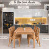 Thiết Kế Bộ Phòng Ăn Số 05 Cánh Acrylic TKPA-05SN