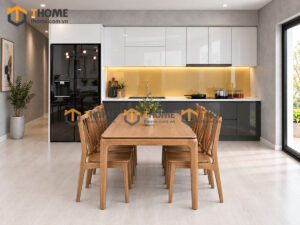 Thiết Kế Bộ Phòng Ăn Số 05 Cánh Acrylic TKPA-05SN
