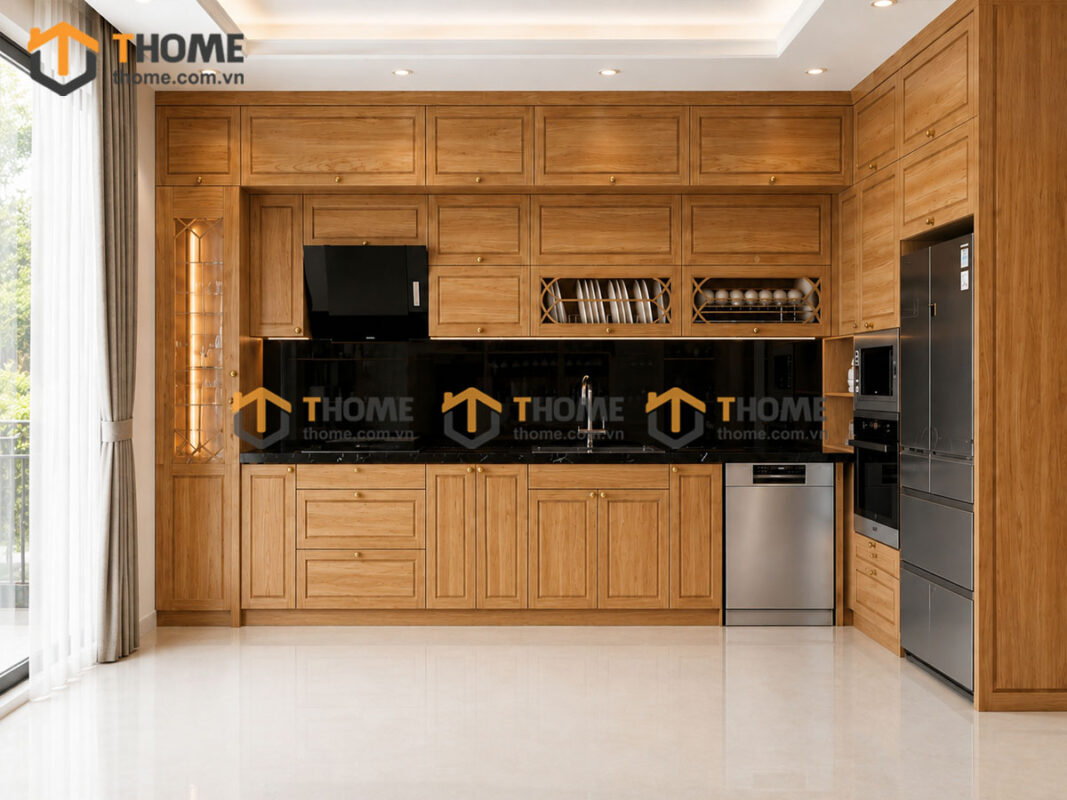 Thiết Kế Bộ Phòng Ăn Gỗ Sồi Tự Nhiên Số 06 Capri TKPA-06SN