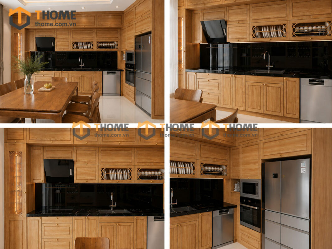 Thiết Kế Bộ Phòng Ăn Gỗ Sồi Tự Nhiên Số 06 Capri TKPA-06SN