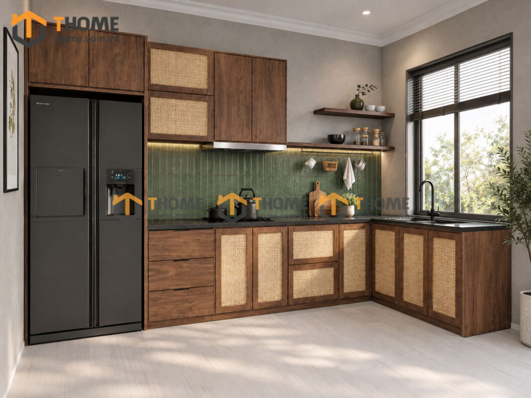 Thiết Kế Bộ Phòng Ăn Gỗ Sồi Tự Nhiên Số 07 Cánh Mây TKPA-07SN
