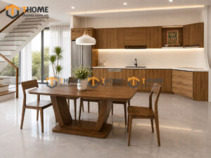 Thiết Kế Bộ Phòng Ăn Gỗ Sồi Tự Nhiên Số 08 Capri TKPA-08SN