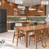 Thiết Kế Bộ Phòng Ăn Gỗ Sồi Tự Nhiên Số 09 Cánh Veneer TKPA-09SN