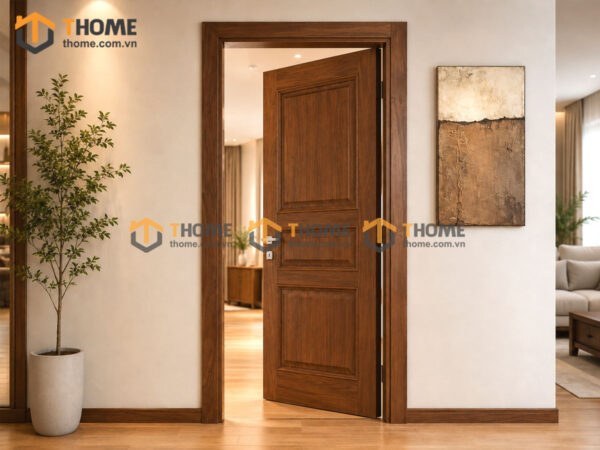 Cửa Ra Vào Gỗ Sồi Tự Nhiên Kiểu 01 CUAGO-01SN