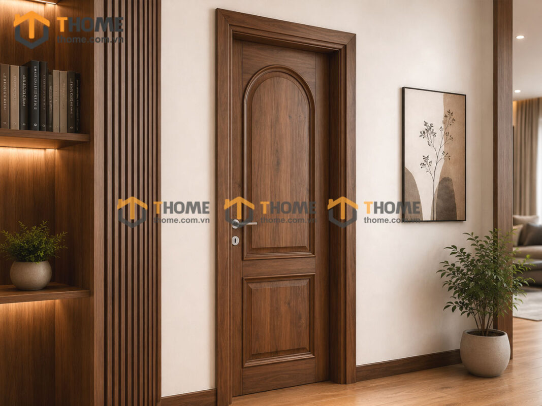 Cửa Ra Vào Gỗ Sồi Tự Nhiên Kiểu 02 CUAGO-02SN