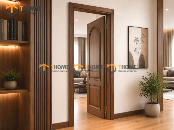 Cửa Ra Vào Gỗ Sồi Tự Nhiên Kiểu 02 CUAGO-02SN