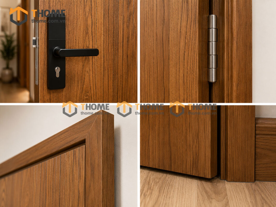 Cửa Ra Vào Gỗ Sồi Tự Nhiên Kiểu 04 CUAGO-04SN