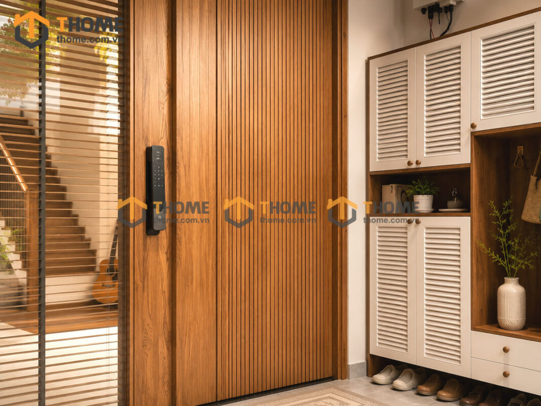 Cửa Ra Vào Gỗ Sồi Tự Nhiên Kiểu 05 CUAGO-05SN