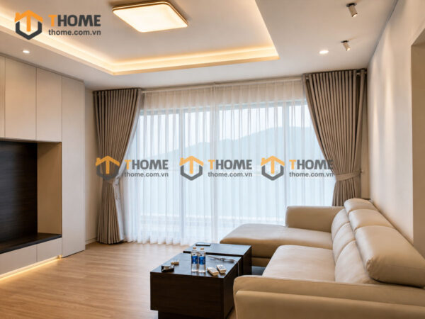 Rèm 2 Lớp Chất Liệu Nỉ Và Voan Nhiều Màu Sắc REM-02SN