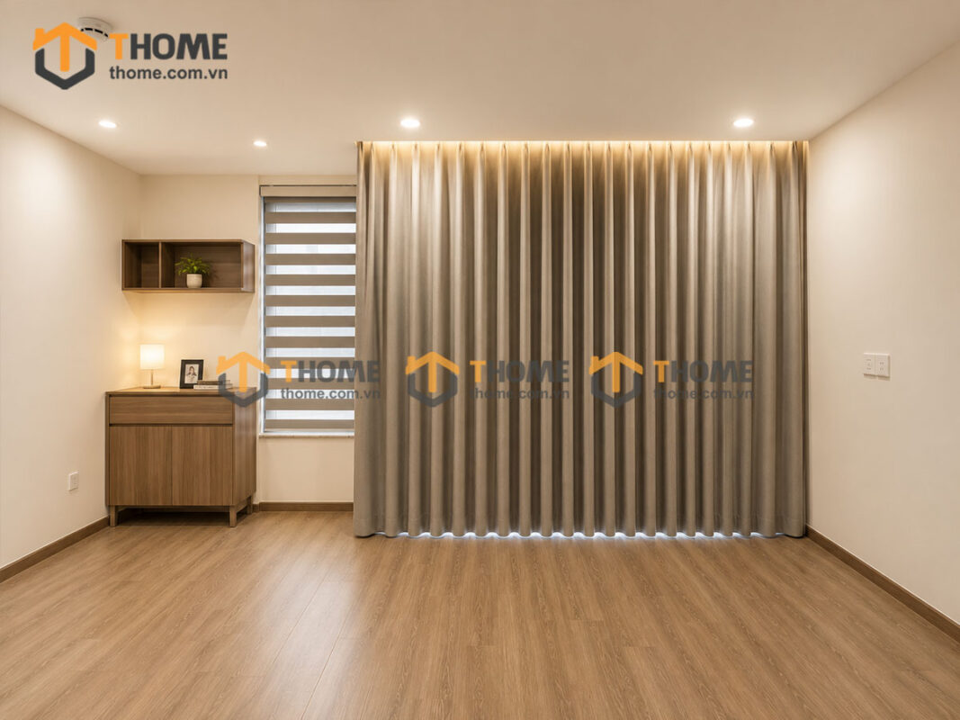 Rèm 2 Lớp Chất Liệu Nỉ Và Voan Nhiều Màu Sắc REM-02SN