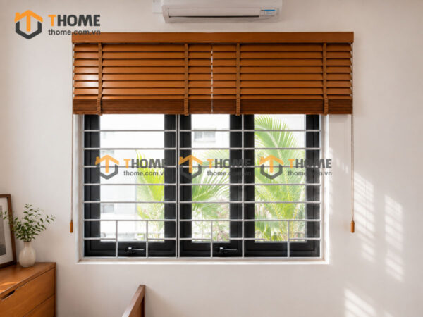 Rèm Lá Sách Gỗ Sồi Tự Nhiên Nhiều Màu Sắc REM-01SN