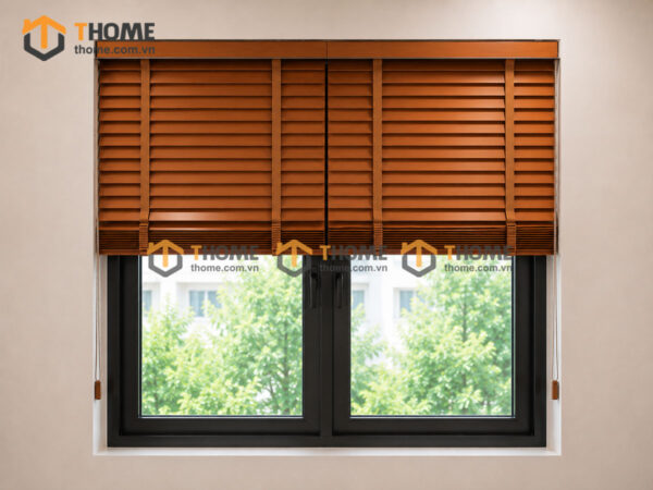 Rèm Lá Sách Gỗ Sồi Tự Nhiên Nhiều Màu Sắc REM-01SN