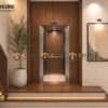 Ốp Thang Máy Gỗ Sồi Tự Nhiên Màu Óc Chó TM-01SN