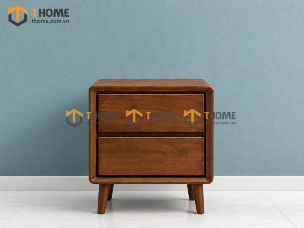 Tủ Đầu Giường Gỗ Sồi Tự Nhiên Cuba 2 Hộc Kéo TDG-14SN