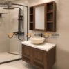 Tủ Lavabo Treo 4 Cánh Mở Sọc Đứng TL-06SN
