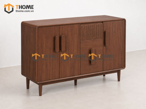 Tủ Trang Trí Gỗ Sồi Tự Nhiên 3 Cánh Cửa 3 Hộc Kéo Nova TNK-09SN