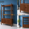 Kệ sách gỗ; kệ sách treo tường; kệ gỗ 5 tầng; giá sách gỗ; giá sách treo tường; tủ sách gỗ;