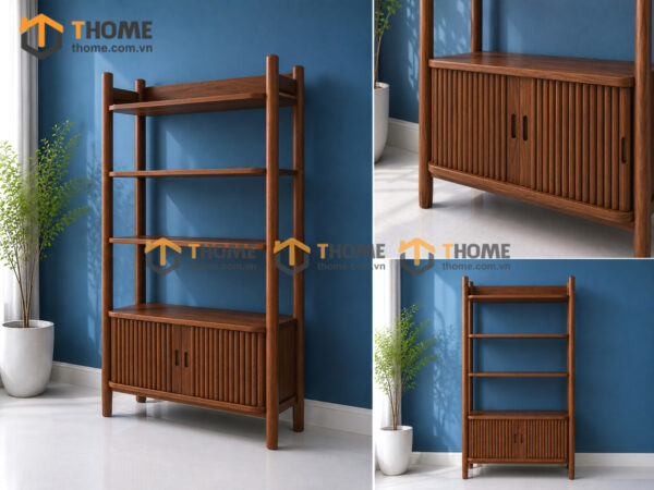 Kệ sách gỗ; kệ sách treo tường; kệ gỗ 5 tầng; giá sách gỗ; giá sách treo tường; tủ sách gỗ;