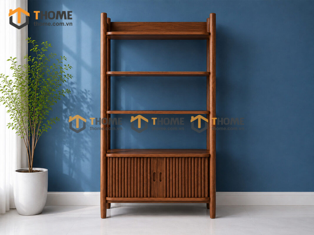 Kệ sách gỗ; kệ sách treo tường; kệ gỗ 5 tầng; giá sách gỗ; giá sách treo tường; tủ sách gỗ;