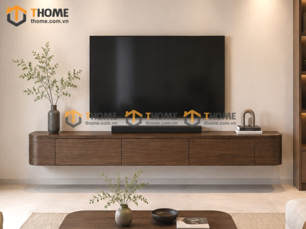 Tủ Tivi Treo Gỗ Sồi Tự Nhiên Nova Bo Hông TTVTT-09SN