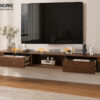 Tủ Tivi Treo Gỗ Sồi Tự Nhiên Nova Bo Hông TTVTT-09SN