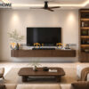 Tủ Tivi Treo Gỗ Sồi Tự Nhiên Nova Bo Hông TTVTT-09SN