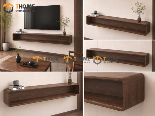 Tủ Tivi Treo Gỗ Sồi Tự Nhiên Nova Treo Truyền Thống TTVTT-08SN